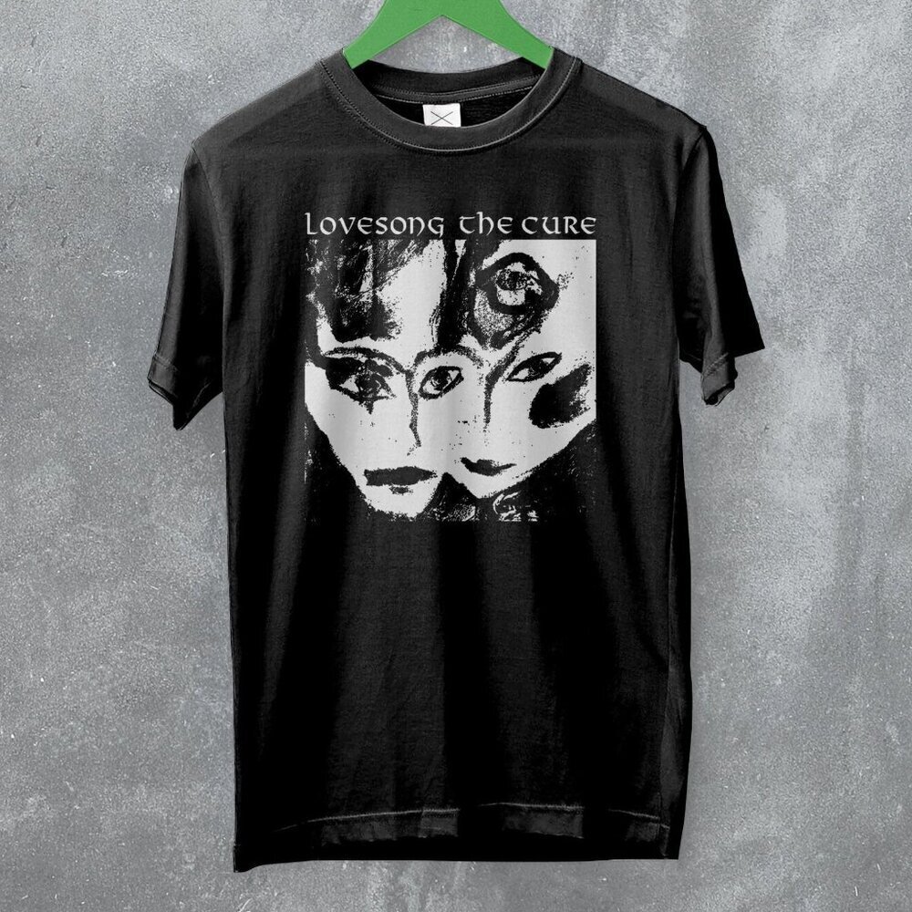 The Cure Love Song 1989 The Prayer Tour Gothic Rock Band Music T-Shirt .